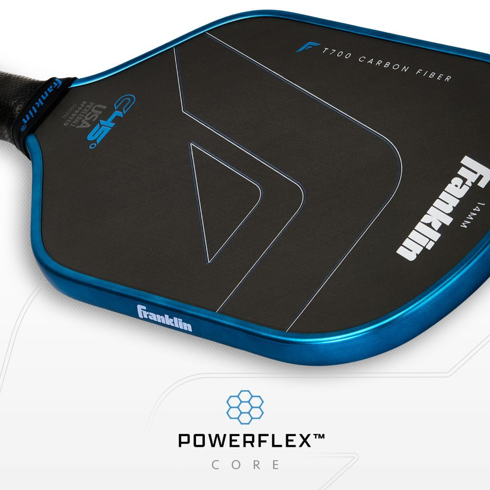 Pickleball Franklin C45 Hybrid 14mm Pickleball Paddle Blue