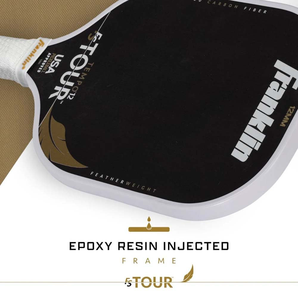 Pickleball Franklin FS Tour Featherweight Series Tempo 12mm Pickleball Paddle White