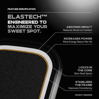 Pickleball FRIDAY Aura Elongated Pickleball Paddle Eclipse