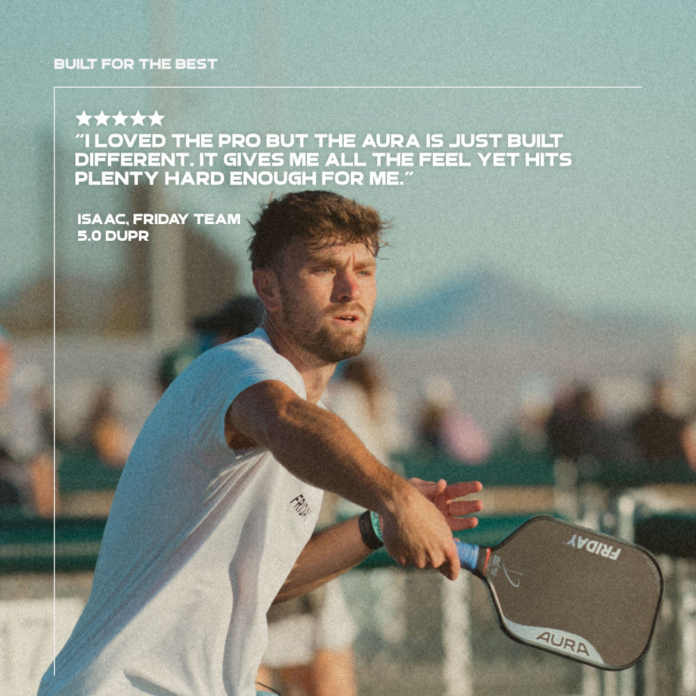 Pickleball FRIDAY Aura Elongated Pickleball Paddle Eclipse