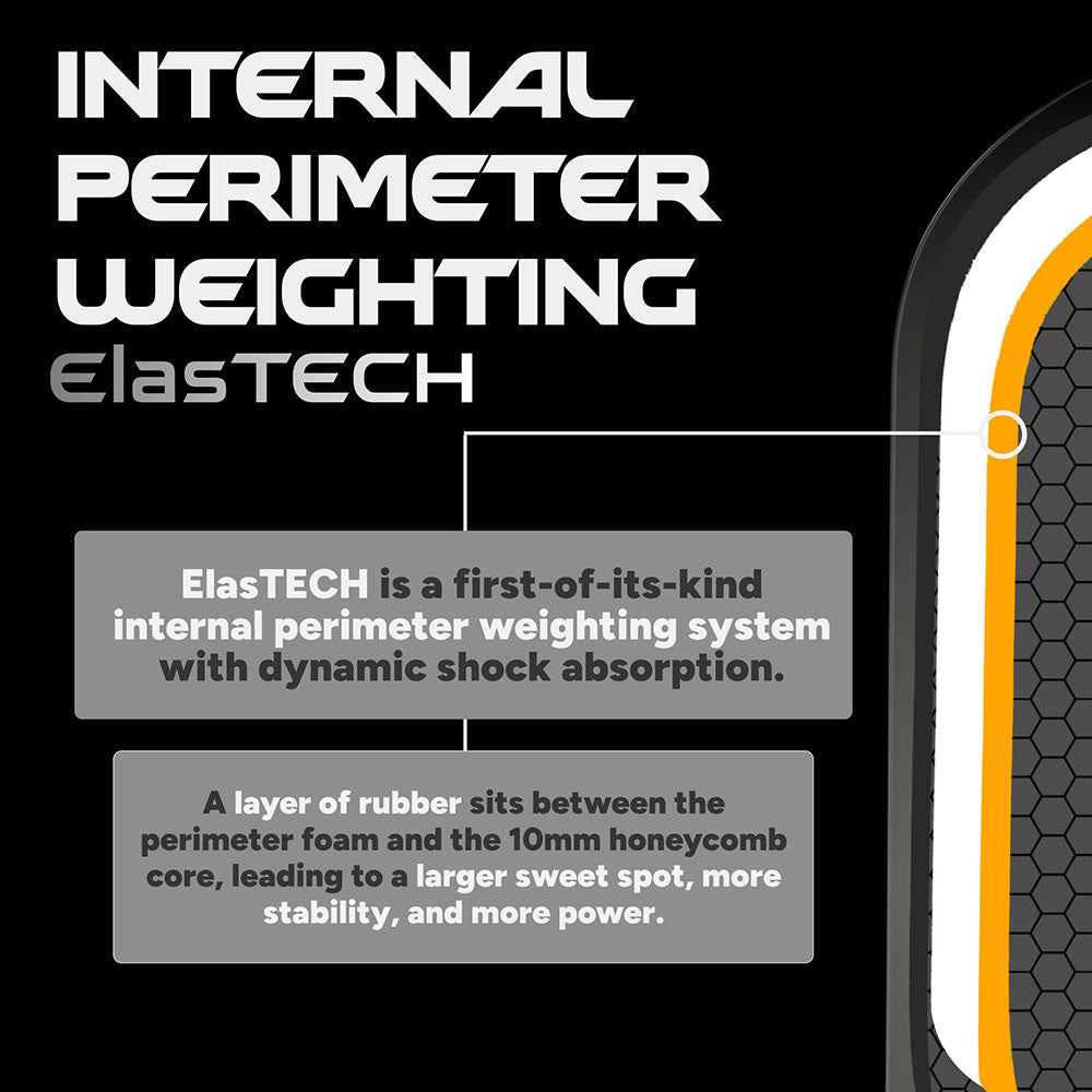 Pickleball FRIDAY Fever 102 Elongated Pickleball Paddle Stealth