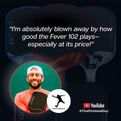 Pickleball FRIDAY Fever 102 Elongated Pickleball Paddle Stealth