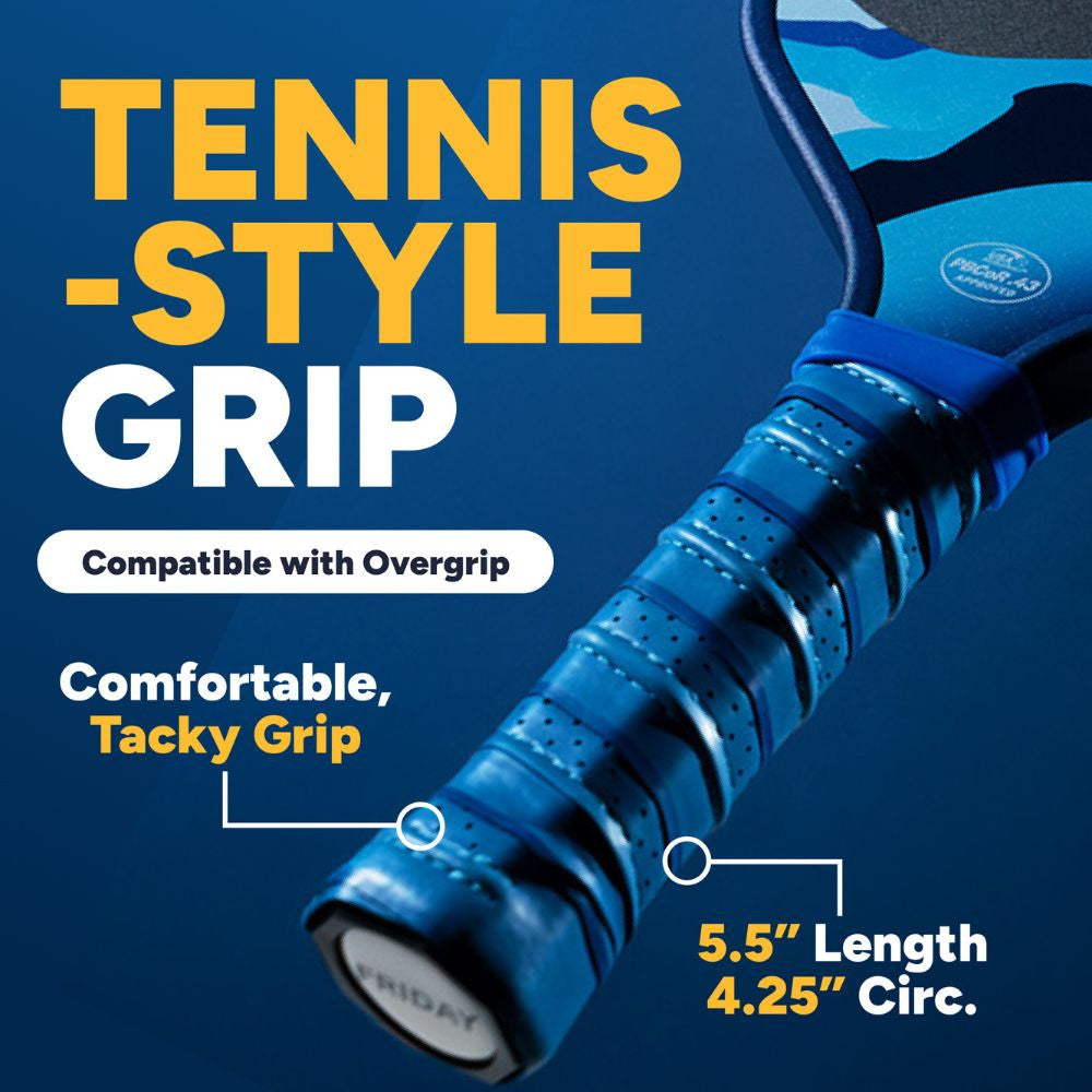 Pickleball FRIDAY Fever 101 Elongated Pickleball Paddle Glacier