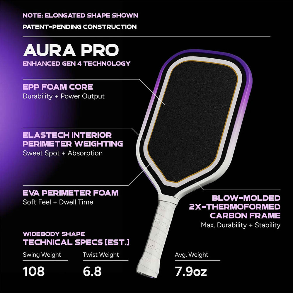 Pickleball FRIDAY Aura Pro Widebody Pickleball Paddle Eclipse