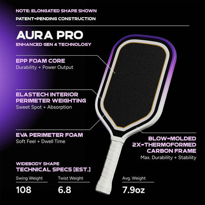 Pickleball FRIDAY Aura Pro Widebody Pickleball Paddle Eclipse