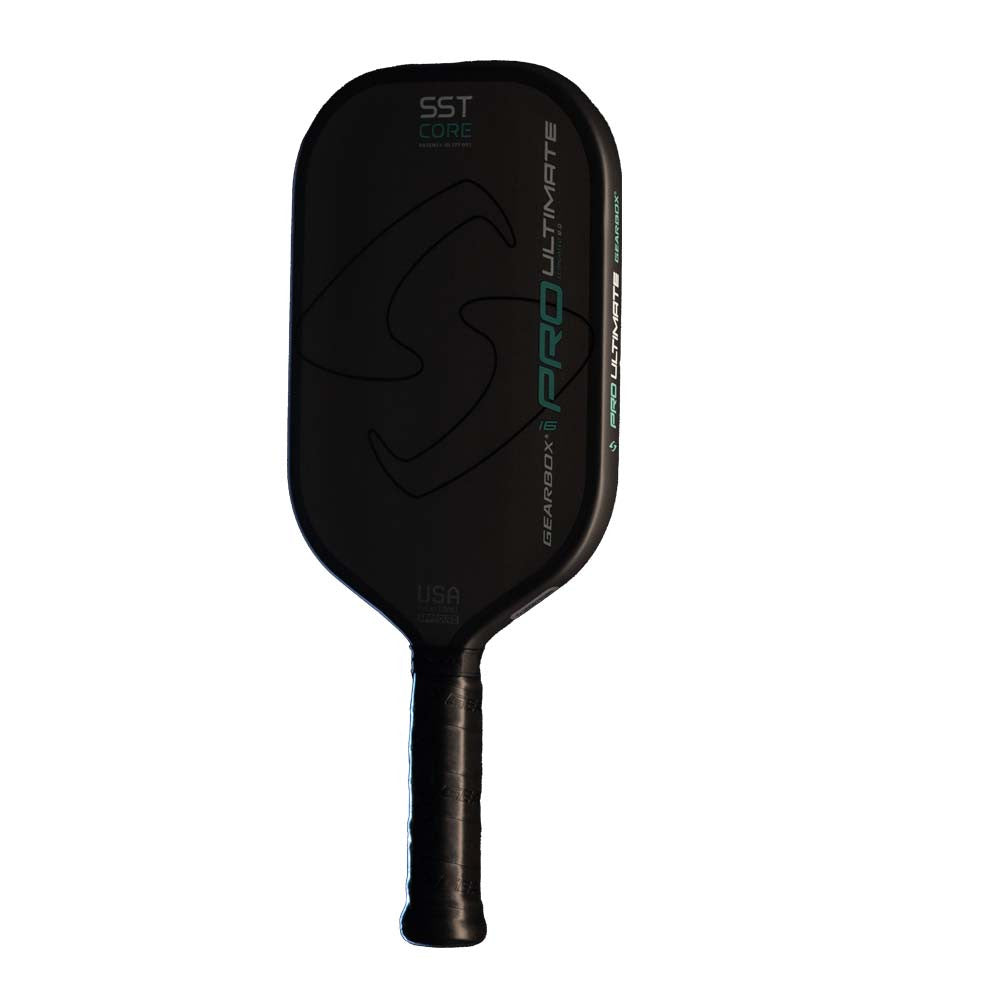 Pickleball Gearbox PRO ULTIMATE Elongated 16mm Pickleball Paddle Black