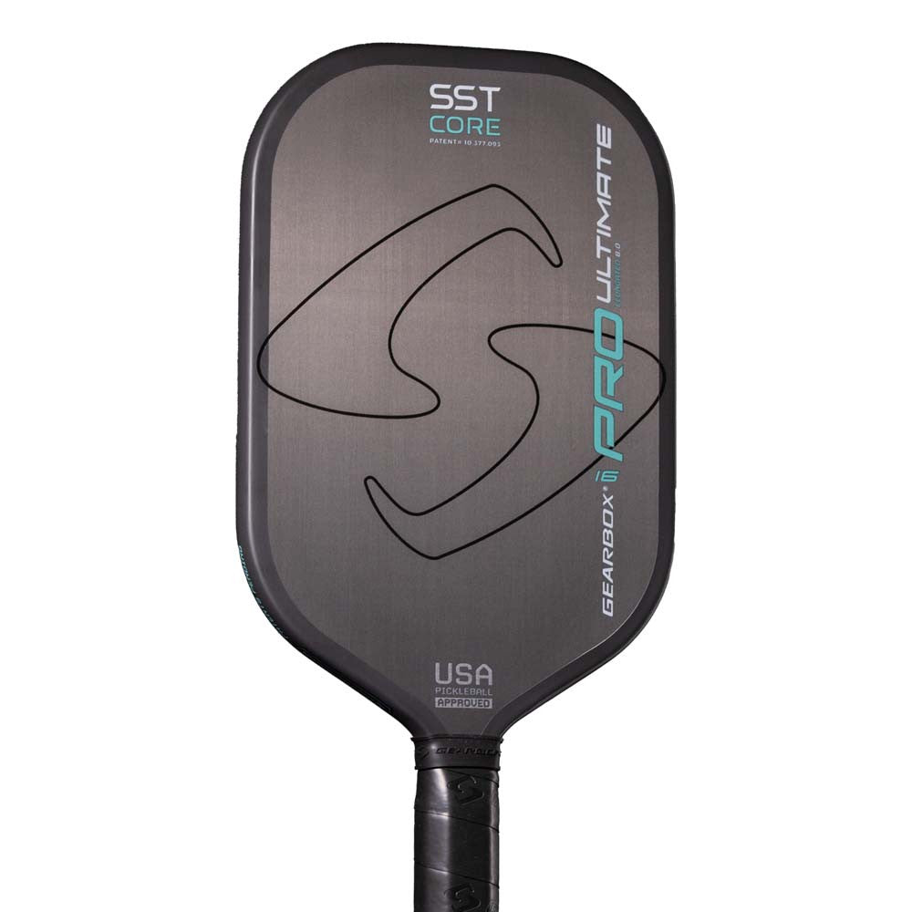 Pickleball Gearbox PRO ULTIMATE Elongated 16mm Pickleball Paddle Black