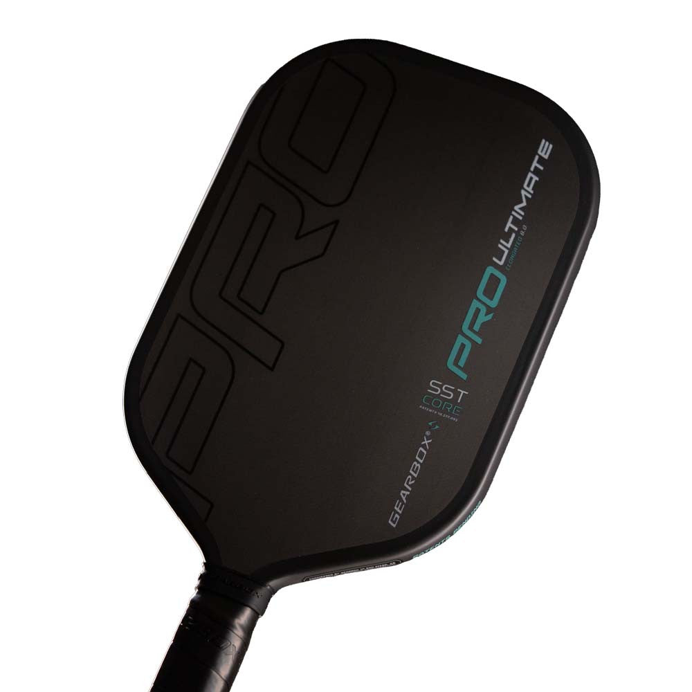 Pickleball Gearbox PRO ULTIMATE Elongated 16mm Pickleball Paddle Black