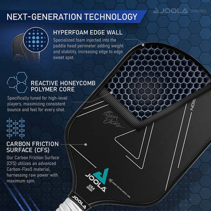 Pickleball JOOLA Ben Johns Hyperion CFS 16 Graphite Paddle
