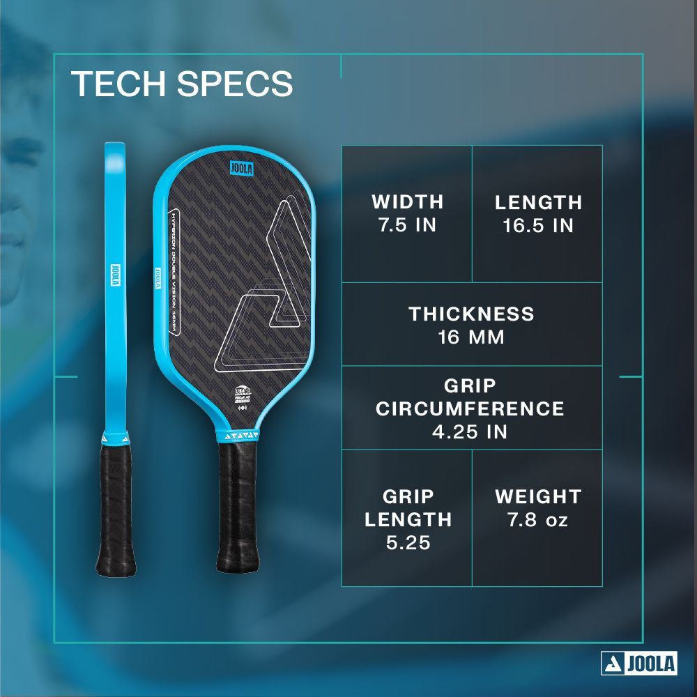 Pickleball JOOLA Hyperion Double Vision 16mm Pickleball Paddle Blue