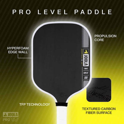 Pickleball JOOLA Collin Johns Scorpeus Pro IV 16mm Pickleball Paddle Black
