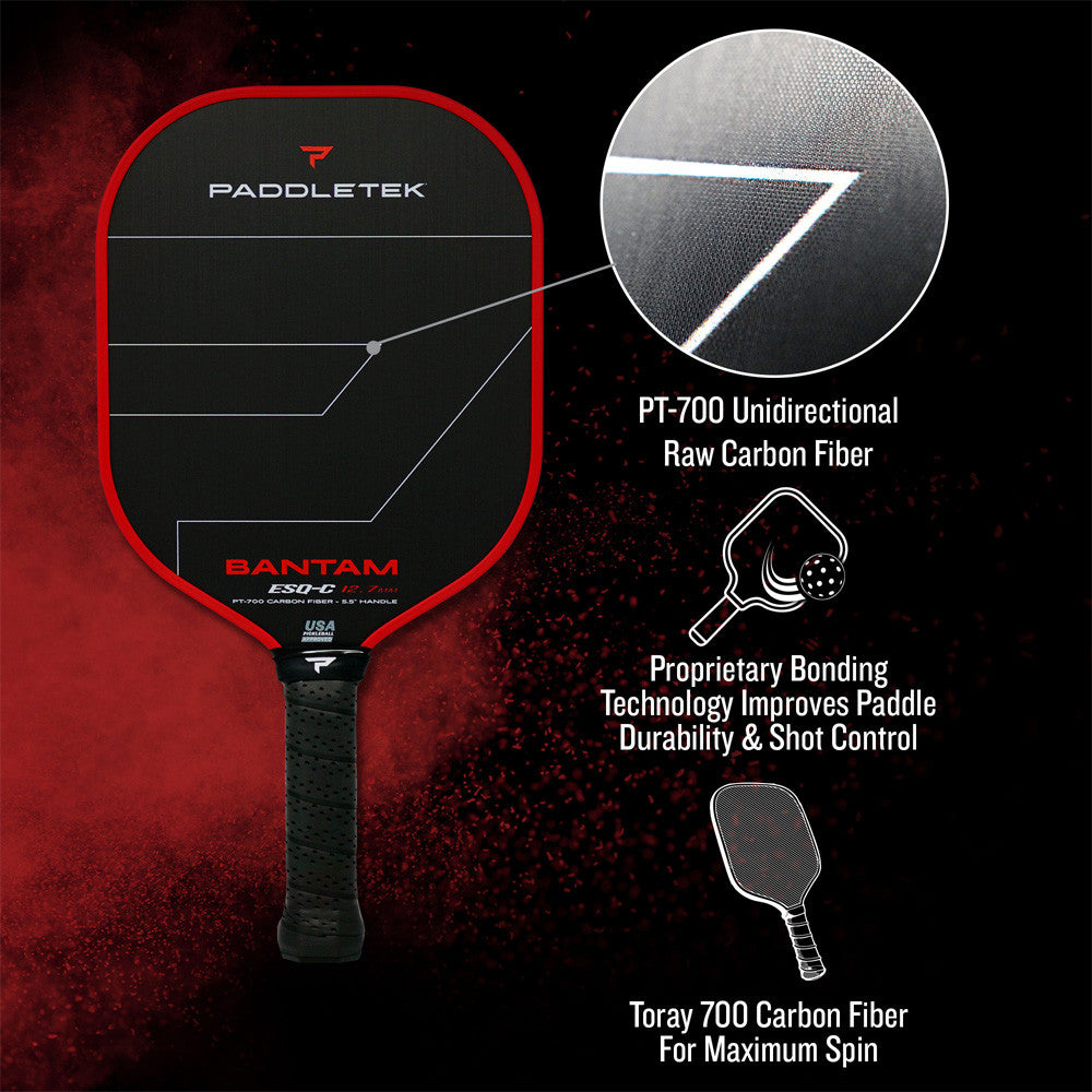 Pickleball Paddletek Bantam ESQ-C 12.7mm Pickleball Paddle Blue