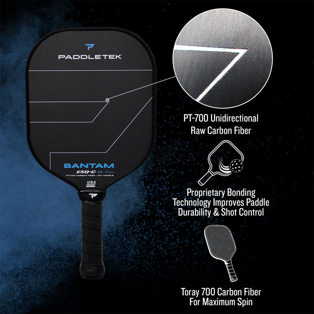Pickleball Paddletek Bantam ESQ-C 14.3mm Pickleball Paddle Blue
