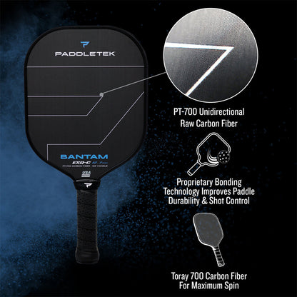 Pickleball Paddletek Bantam ESQ-C 14.3mm Pickleball Paddle Blue