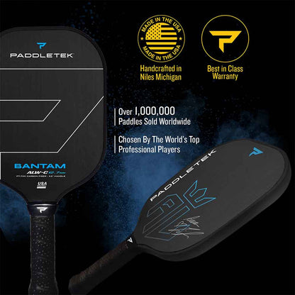 Pickleball Paddletek Bantam ALW-C Anna Leigh Waters Carbon 12.7mm Paddle Aurora