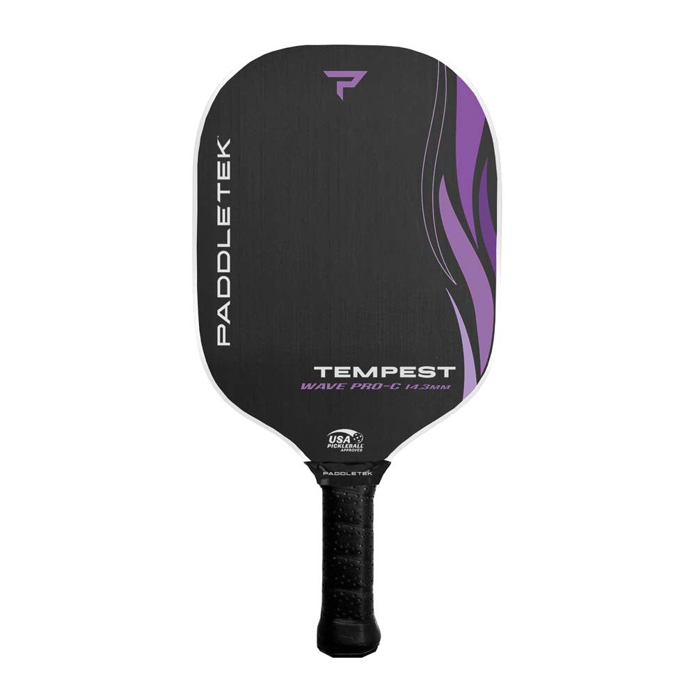 Pickleball Paddletek Tempest Wave Pro-C 14.3mm Pickleball Paddle Purple Aurora