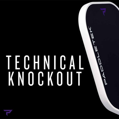 Pickleball Paddletek Tempest TKO-C 14.3mm Pickleball Paddle Purple Aurora