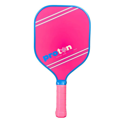 Pickleball Proton Series One Type A Square 15mm Pickleball Paddle Player Model - Blue
