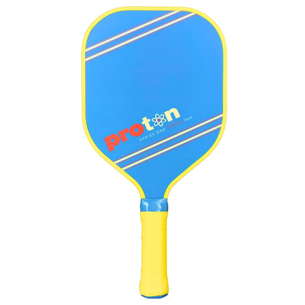 Pickleball Proton Series One Type A Square 15mm Pickleball Paddle Player Model - Blue