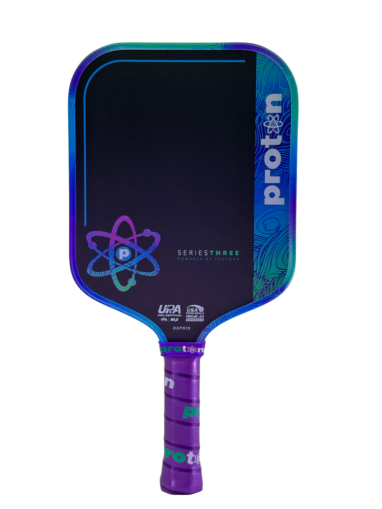Pickleball Proton Series Three Project Peacock 15mm Widebody Pickleball Paddle