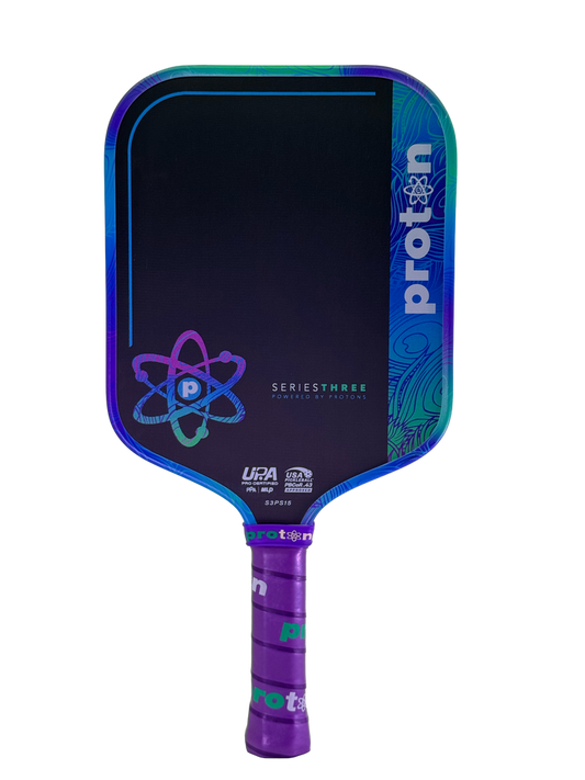 Pickleball Proton Series Three Project Peacock 15mm Widebody Pickleball Paddle