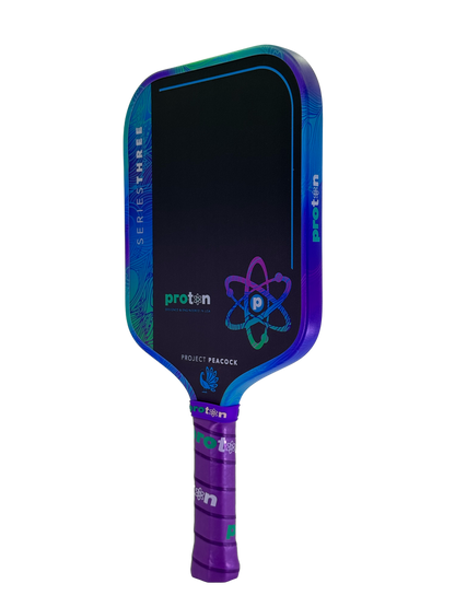 Pickleball Proton Series Three Project Peacock 15mm Widebody Pickleball Paddle