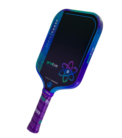 Pickleball Proton Series Three Project Peacock 15mm Widebody Pickleball Paddle