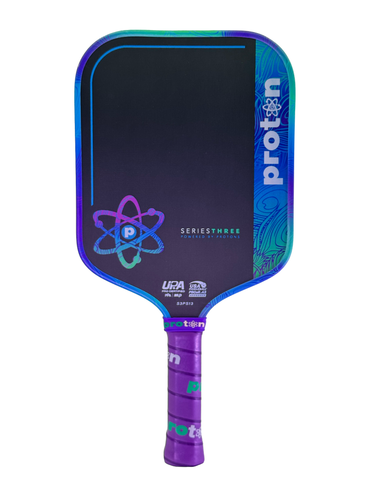 Pickleball Proton Series Three Project Peacock 13mm Widebody Pickleball Paddle