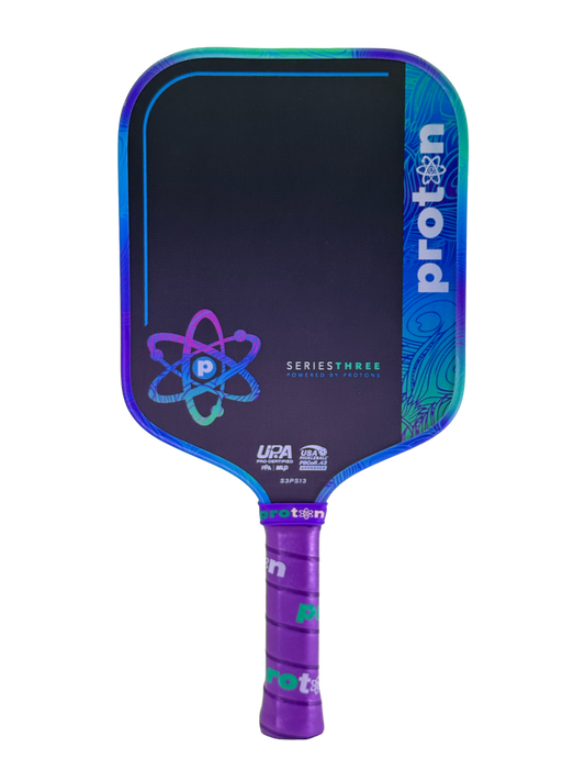 Pickleball Proton Series Three Project Peacock 13mm Widebody Pickleball Paddle