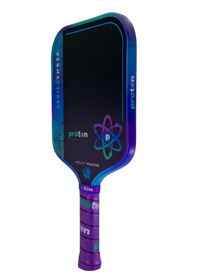 Pickleball Proton Series Three Project Peacock 13mm Widebody Pickleball Paddle