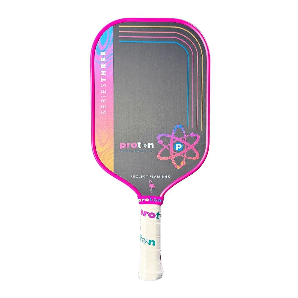 Pickleball Proton Series Three Project Peacock 13mm Pickleball Paddle Blue