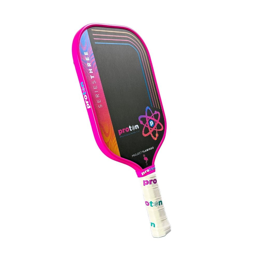 Pickleball Proton Series Three Project Peacock 13mm Pickleball Paddle Blue