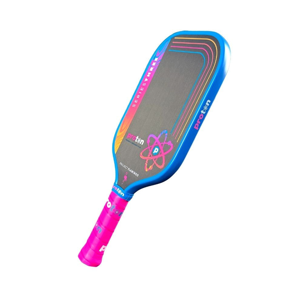 Pickleball Proton Series Three Project Peacock 13mm Pickleball Paddle Blue