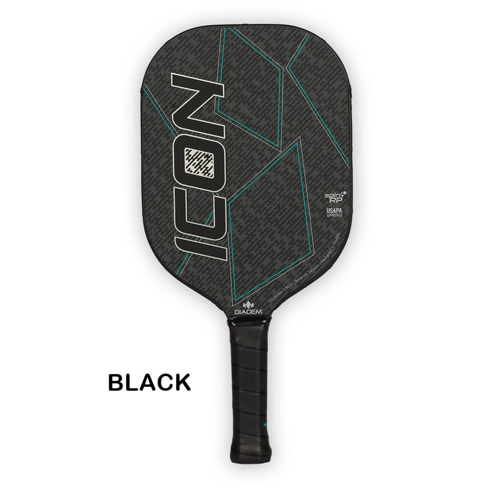 Pickleball Diadem Icon Graphite Pickleball Paddle Black