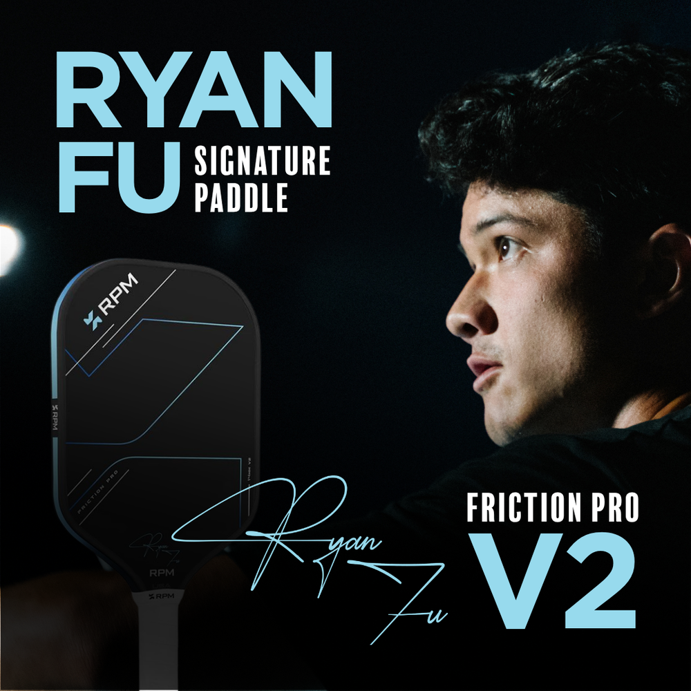 Pickleball RPM Friction Pro Elongated V2 Carbon Fiber Pickleball Paddle