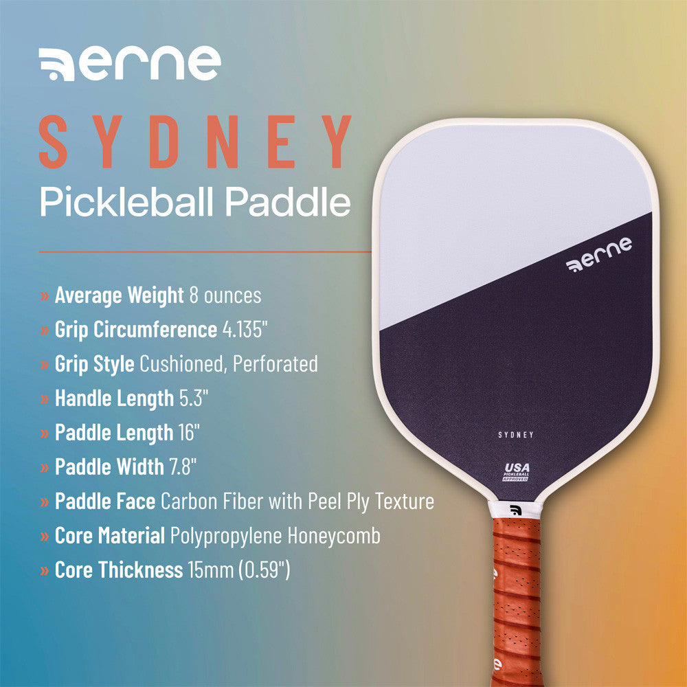 Pickleball erne Sydney Pickleball Paddle Charcoal