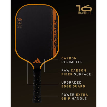 Pickleball adidas ADIPOWER PRO Edition ATTK 16mm Pickleball Paddle CJ Klinger