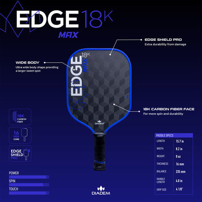 Pickleball Diadem 18K Max Pickleball Paddle Blue