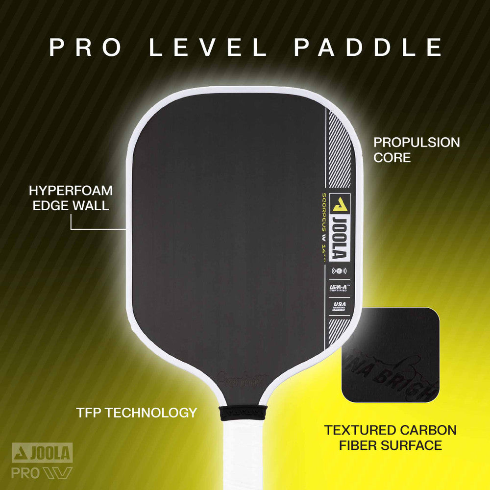 Pickleball JOOLA Anna Bright Scorpeus Pro IV 14mm Pickleball Paddle - USED