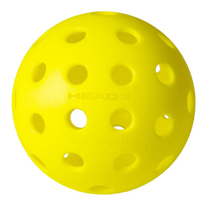 Pickleball HEAD Championship 40 Pickleballs Optic Yellow