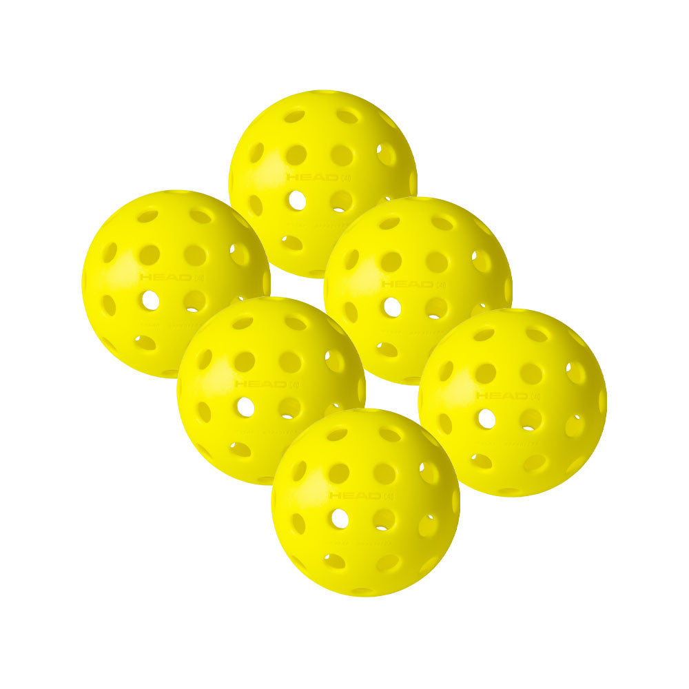 Pickleball HEAD Championship 40 Pickleballs Optic Yellow