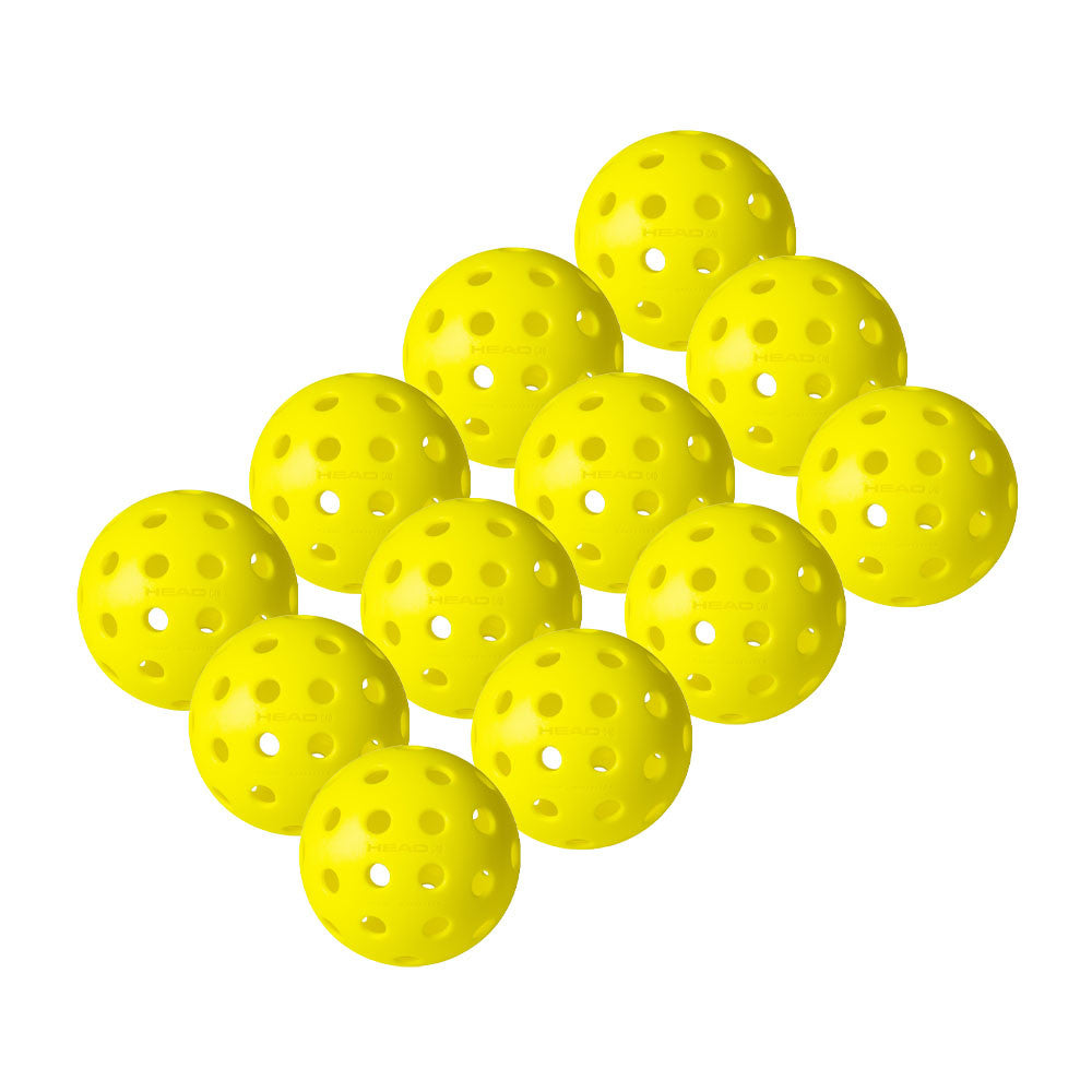 Pickleball HEAD Championship 40 Pickleballs Optic Yellow
