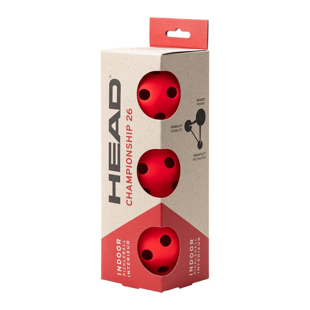 Pickleball HEAD Championship 26 Indoor Pickleballs Hot Lava
