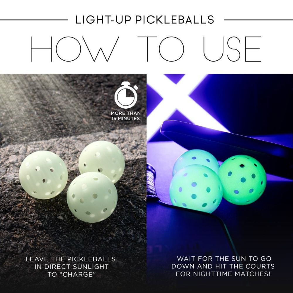 Pickleball Franklin Sports Glow in the Dark X-40 Outdoor Pickleballs