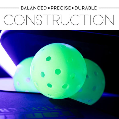 Pickleball Franklin Sports Glow in the Dark X-40 Outdoor Pickleballs