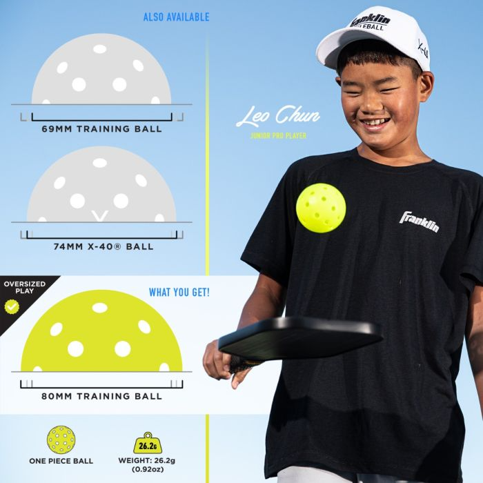 Pickleball Franklin Sports Oversized Training Pickleballs