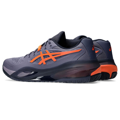 Pickleball ASICS Gel-Resolution X  Greyish Purple/Nova Orange Court Shoe Greyish Purple/Nova Orange