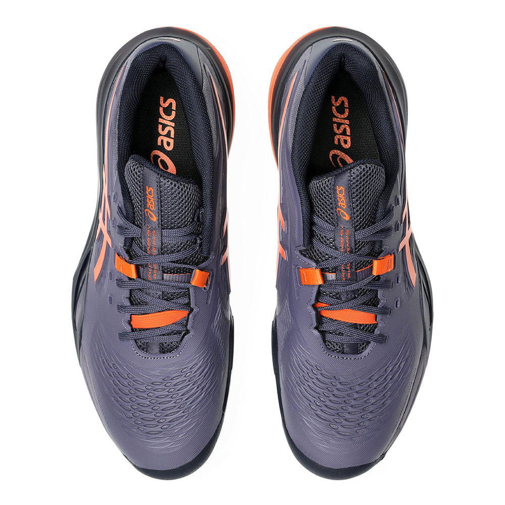 Pickleball ASICS Gel-Resolution X  Greyish Purple/Nova Orange Court Shoe Greyish Purple/Nova Orange