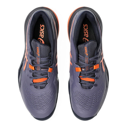 Pickleball ASICS Gel-Resolution X  Greyish Purple/Nova Orange Court Shoe Greyish Purple/Nova Orange