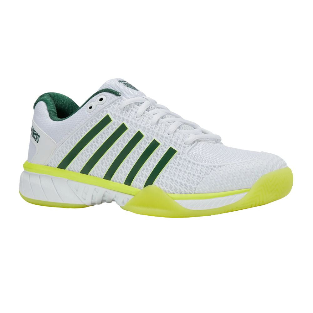 Pickleball K-Swiss Express Light Pickleball Shoe for Men White/Neon Lime/Eden